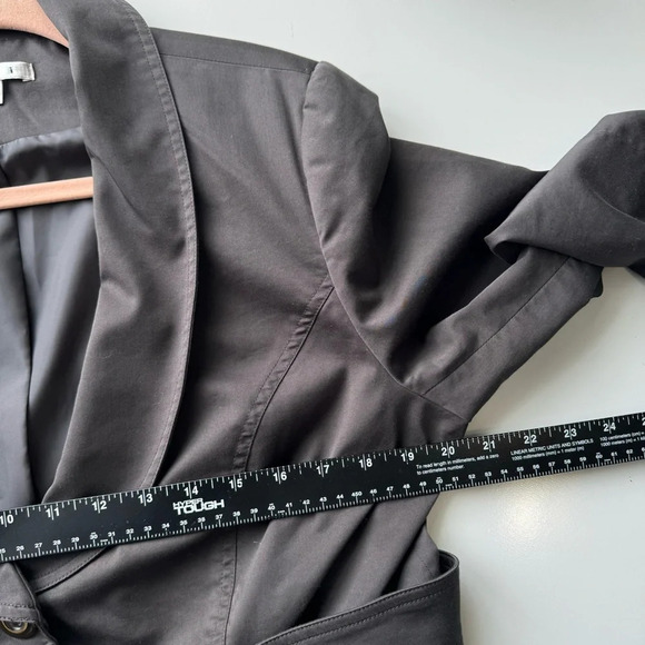 Cabi Work It Blazer Jacket graphite black gray double button women’s size 14‎ - Picture 8 of 12